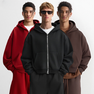 <span class=keywords><strong>Sudadera</strong></span> con capucha y cremallera estampada de alta calidad al por mayor, unisex, tipo jersey, de felpa, para hombre, talla grande, tejido de rizo, invierno, ODM, 360GSM - Product Image 5