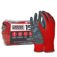 Gants enduits de nitrile 13G Revêtement de paume en nitrile Polyester Nylon Gants de travail industriels bon marché