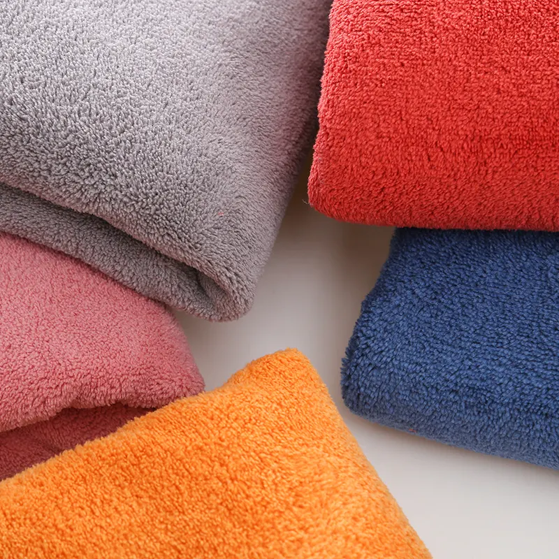 new type 280g 260g Solid Coral Fleece Fabric cleaning
