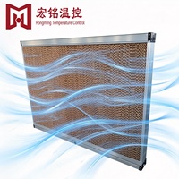 Panneau de refroidissement par évaporation Hongming HM-F en plastique PP noir de 20 kg avec garantie de 5 ans pour fermes avicoles et porcines