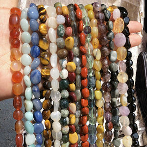 Perles rondes en duobao naturel, 5*8mm 4*6mm, pierres pour la fabrication de bijoux, pour bracelets, colliers, boucles d'oreilles DIY - Product Image 2