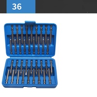 Ensemble de 36/50 embouts magnétiques pour tournevis électrique en acier au chrome-vanadium entièrement automatique, avec boîte incluse