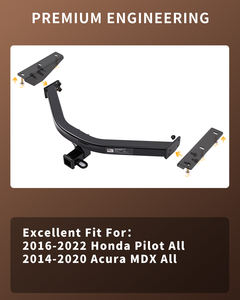 Klasse 3 Anhänger kupplung <span class=keywords><strong>2</strong></span>-Zoll-Empfänger für 2016-2022 Honda <span class=keywords><strong>Pilot</strong></span> 2014-2020 Acura MDX - Product Image 4