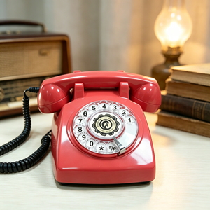 Téléphone <span class=keywords><strong>fixe</strong></span> filaire vintage à cadran rotatif, style rétro, pour la maison, l'hôtel, la décoration, OEM ODM - Product Image 6