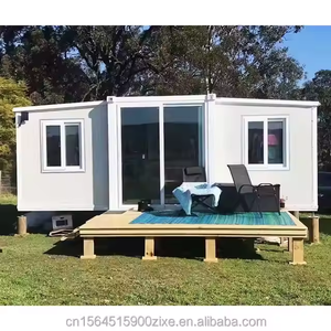Maison extensible de 40 pieds avec trois chambres à coucher et un design original en Chine, dotée d'un mur-rideau en verre, disponible pour la personnalisation - Product Image 5