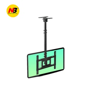 NB T560-15 32-65 "LED LCD TV 회전 벽 파이프 천장 마운트 브래킷