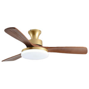 Ventilador de Techo Moderno Retro con Luz LED, Diseño Industrial de Metal, Control Remoto - Ventilador de Techo Moderno Retro con Luz - Product Image 1