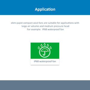 ebmpapst 3312U 3312 92*92*32mm <b>12V</b> 9cm 2.4W 0.235A 3000RPM 78m3/h Ball Bearing IP68 Waterproof Cabinet Axial Cooling <b>Fan</b> - Product Image 5