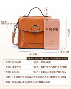 Factory Wholesale Bolsas Feminina Shoulder <b>Bag</b> Ladies High Quality Genuine Handbag Purse Fashion Crossbody <b>Sling</b> <b>Bag</b> for Women - Product Image 2