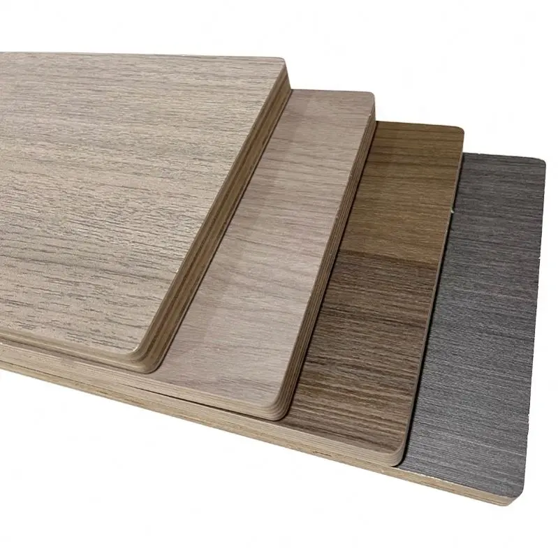 Fornecedor de madeira compensada para móveis, 1220*2440mm, placa de madeira compensada de melamina mais vendida