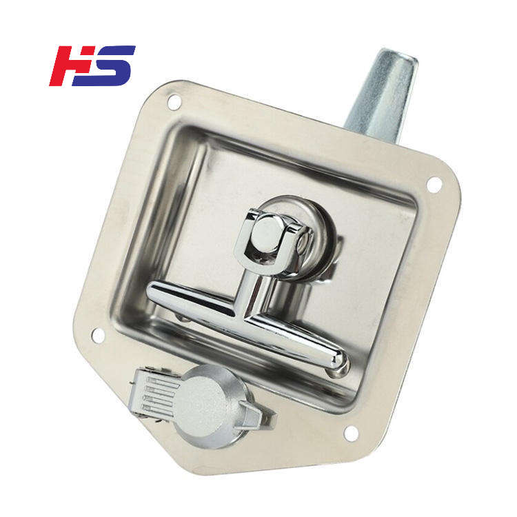 Wakauto Trailer Tool Box Toolbox Lock Heavy Duty Lock Paddle Handle Stainless Steel Utility Box Lock For Trailer Special Vehicle Auto Special Vehicle Trailer Door Travel Door Lock - View #4