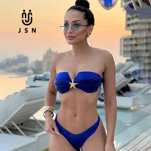 JSN Personalizar Push up Biquínis 2026 Mulheres Sexy Maiô Swimwear Feminino High Cut Biquini Set Maiô Biquini Ternos De Natação - Product Image 1