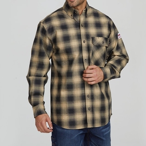 Chemises classiques à carreaux décontractées pour hommes Frc vêtements <span class=keywords><strong>de</strong></span> <span class=keywords><strong>travail</strong></span> <span class=keywords><strong>de</strong></span> sécurité résistants aux flammes à manches longues Fr chemises <span class=keywords><strong>de</strong></span> <span class=keywords><strong>travail</strong></span> <span class=keywords><strong>de</strong></span> soudage - Product Image 2