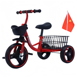 Tricycle et vélo pour enfants en plastique, pour les 2-3-6 ans, avec pédale et panier interchangeable - Product Image 3