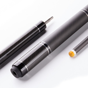 Low Deflection Carbon Fiber Pool Cue 11.8mm 12.5mm Tip 57 Inch 1/2 Split Billiard Cue Stick Economic Wholesale OEM Custom Logo - Product Image 1