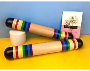 Générateur de son de pluie en bois Orff en gros, instrument de musique à percussion, jouet pour bébé - Product Image 2