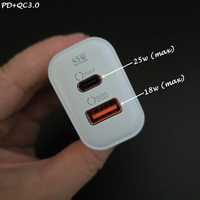 Portable QC3.0 PD USB Type C multi-ports pcba Android cargador rapido 45w GaN bloc de chargeurs muraux