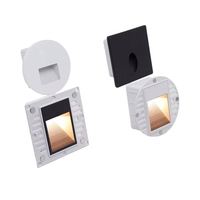 Applique murale LED d'extérieur carrée moderne, étanche IP65, en aluminium, pour marches et coins, luminaire d'escalier
