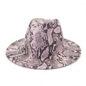 Sombreros Unisex Estilo Británico, Elegantes Sombreros Fedora de Fieltro de Lana con Estampado de Leopardo, Casuales, Transpirables, Ajustables, para las Cuatro Estaciones - Product Image 1