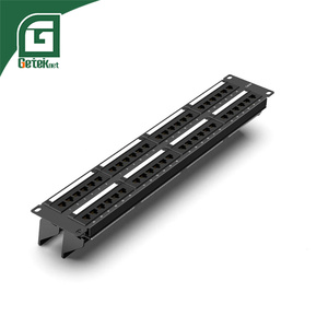 Gcabling Panneau de brassage vierge mural 1U <span class=keywords><strong>Cat</strong></span> <span class=keywords><strong>7</strong></span> Cat6a SFTP non équipé, 12 ou 24 ports, avec Keystone intégré 8 ports - Product Image 4