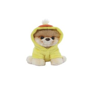 لعبة كلب لطيفة صفراء اللون مقاس 7، كلب بوميرانيان لعبة بفرو أسود - Product Image 1