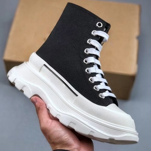 Chaussures de marche de luxe originales à plateforme montantes en toile pour hommes et femmes, résistantes aux odeurs et antidérapantes, de créateur - Product Image 4