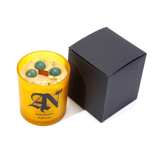 เทียนหอมแก้วสีคลาสสิกแบบด้าน AIKUN ผลิตตามสั่ง พร้อมชุดของขวัญเทียนหินคริสตัลหอมกลิ่นโซยวา็กซ์สุดหรู - Product Image 5