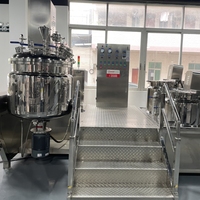 Cuve de mélange sous vide pour baume à lèvres, émulsifiant, homogénéisateur, pot de mélange pour crème cosmétique, produits chimiques et alimentaires, avec agitateur motorisé
