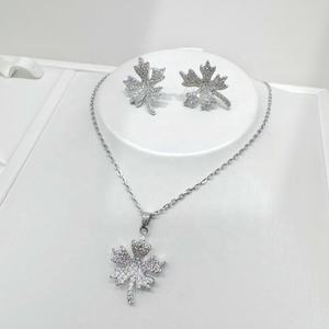 factory price 925 sterling <b>silver</b> luxury zircon wedding elegant fine gifts vintage flower gold plated jewelry <b>sets</b> for women - Product Image 4