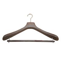 Productos Populares: Perchas de Madera Marrón Oscuro con Barra para Pantalones para el Hogar y Tiendas de Ropa