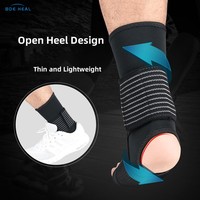 Manchon de Compression de cheville en néoprène réglable BDE pour adultes Libre circulation Sports de plein air Réhabilitation Blessures Protecteurs
