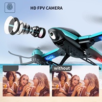 Avion RC pliable 4DRC V10 avec caméra FPV WiFi, maintien d'altitude, retournement 3D, décollage à une touche, jouet volant télécommandé