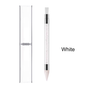Crayon de prélèvement de strass en silicone double embout, auto-adhésif, pour la pose de cristaux sur les ongles - Product Image 6