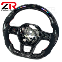 Volant en fibre de carbone forgé LED RPM personnalisé pour Honda Civic 11e génération Type-R CR-V FL5 SI 2021 2022 2023 2024 2025