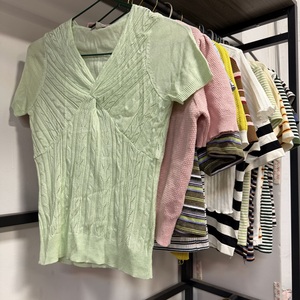 เสื้อสเวตเตอร์ถักแขนสั้นสำหรับผู้หญิงเสื้อสเวตเตอร์ถักแบบไทย - Product Image 6