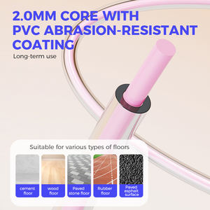 पेशेवर pp pvc समायोज्य यूनिसेक्स फिटनेस जंप वयस्कों के लिए उच्च गुणवत्ता वाले स्टील वायर शॉर्ट हैंडल पोर्टेबल 3.1 मीटर - Product Image 5