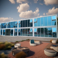 DYCE3 Maison modulaire préfabriquée moderne Tiny Office Showroom Container House Kits de cabines mobiles en acier détachables Bureau à domicile