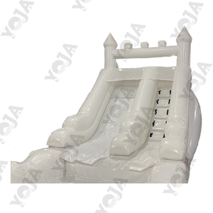 Château gonflable <span class=keywords><strong>de</strong></span> mariage blanc pour adultes, toboggan gonflable en PVC, combo pour intérieur et <span class=keywords><strong>jardin</strong></span>, fosse à balles - Product Image 2