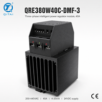 Contrôleur de puissance triphasé à semi-conducteurs série QRE, relais à semi-conducteurs 25-80A 200-440VAC 4-20mA IP20 pour chauffage industriel