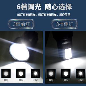 ไฟฉาย LED แบบพกพา แบตเตอรี่ลิเธียมไอออนแบบชาร์จไฟได้ อายุการใช้งาน 50000 ชั่วโมง ตัวเครื่องทำจากพลาสติก สำหรับใช้ในบ้านและนอกบ้าน - Product Image 3