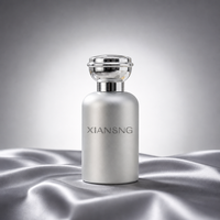 Flacon de parfum vide en verre 30ml 50ml 100ml, plaqué or et argent, rechargeable, atomiseur à bille, logo personnalisé