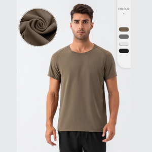 Camiseta Unisex de Alta Calidad, Algodón, Ropa Deportiva, Impresión Personalizada, Transpirable, Manga Corta, Cuello Redondo, Diseño Sólido con Logotipo para Fitness - Product Image 1
