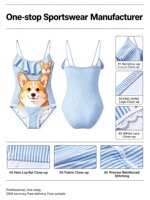 Nouveau Maillot de Bain Une Pièce Parent-Enfant 2026 à Rayures Vives et Motifs Animaux, avec Accessoires en Dentelle, pour Sublimation