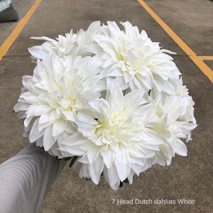 Flores Artificiales de Seda Blanca al por Mayor, Hortensias de Tallo Único Estilo Pagoda, Técnica de Tejido para Bodas - Product Image 4
