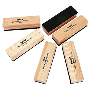 Foksa – Gomme à tableau en bois non magnétique à faible MOQ pour marqueurs, tableaux blancs et noirs, peinture, école, étudiants, enseignants - Product Image 1