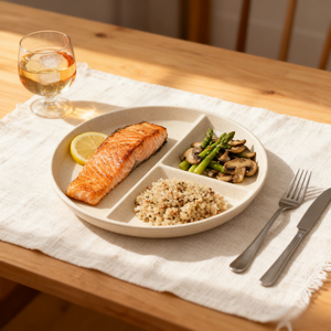 Piatti Divisi in Ceramica Colorata Durevole, Produzione OEM |   Piatti con Scomparti per Preparazione Pasti Salutari con Supporto per Vendita all'Ingrosso - Product Image 3