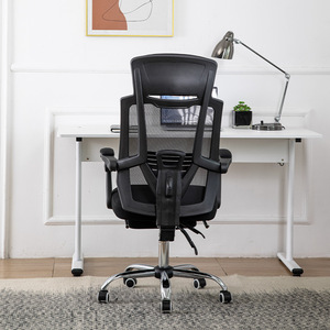 Ergonomic Office Chair with <b>Reclining</b> Function Swivel 68cm Backrest Height Footrest for Long-Term Sitting - Product Image 3