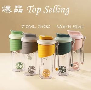 Portable Workout Whey <b>Shaker</b> Cup Protein Whisk Ball Mixer Hot Selling Plastic <b>Bottle</b> - Product Image 2