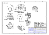 Connecteur femelle SATA Soulin 7 broches, prise 90 degrés DIP avec contact en laiton et bords droits pour application sur circuit imprimé