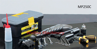Tour combinée MP250C avec tête de fraisage, tour polyvalente pour le tournage, le fraisage et le perçage des métaux